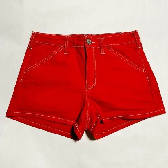 Dickies Red Shorts - juniors size 5 or women’s 27 - Picture 4 of 7